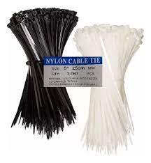 Tirraje Platico Negro 2.7mm X 200 Mm 100 Pieza nylon