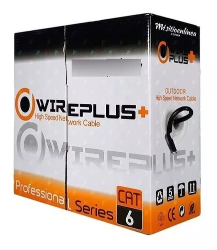 Bobina De Cable UTP Outdoor Cat6 100mts Wireplus - Resistente a la Intemperie - Image 4