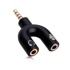 Adaptador de Audio 3.5 mm para Auriculares Conector de 3.5 mm para Jack de Audífonos y Micrófono