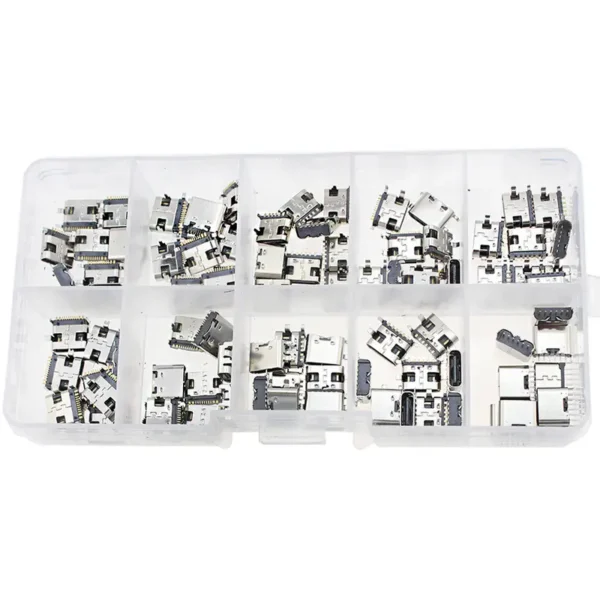  zócalos Micro USB Conectores de enchufe hembra de metal - Image 3