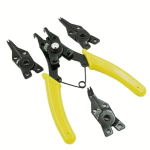 Alicates de anillo de presión, Hosrnovo 4 en 1 C Clips Removal Retaining Set para reparación de automóviles