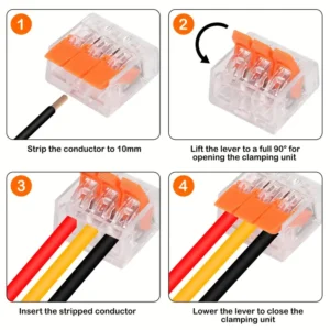 Bloque de Conector Eléctrico de Pinza