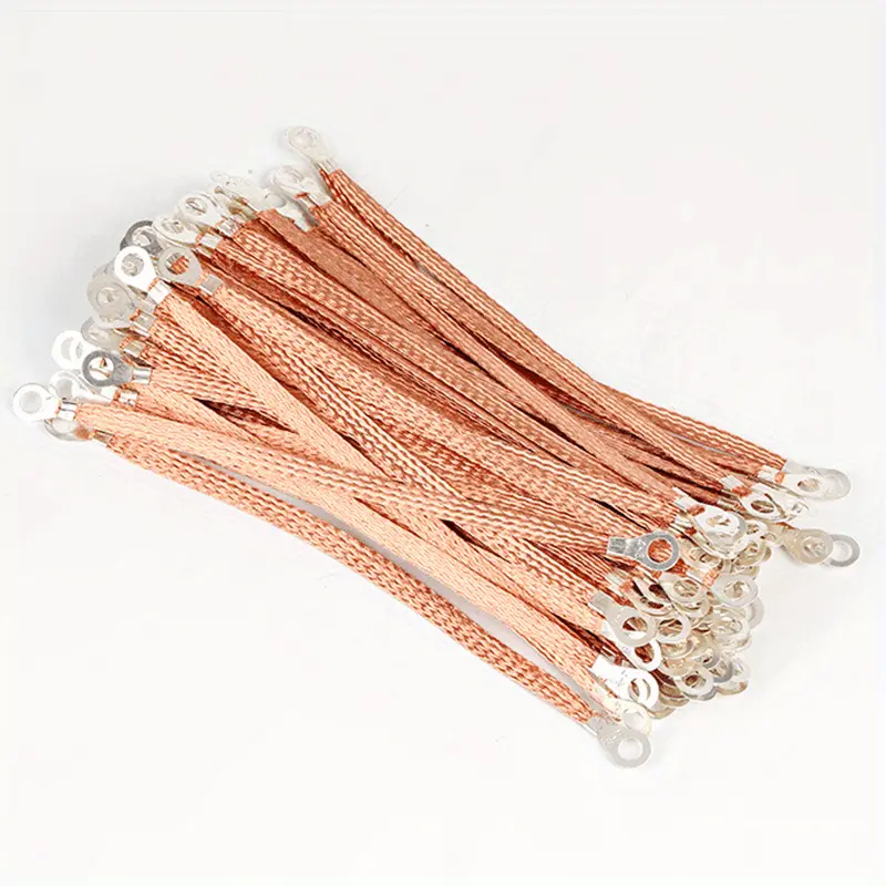 Cable de cobre trenzado recubierto de aluminio 30cm largo ancho 0,8cm
