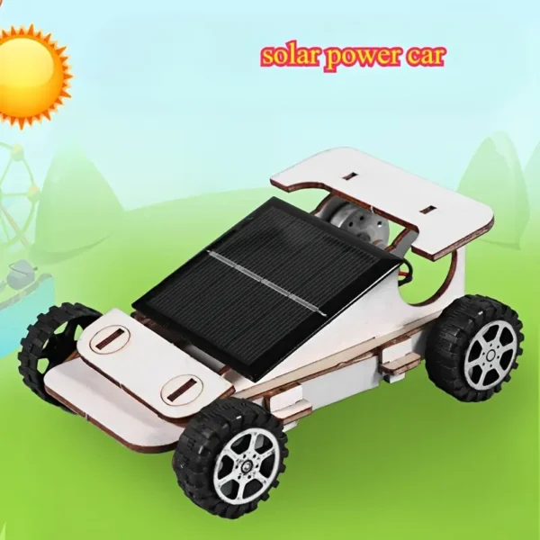 kit proyecto Coche Solar de Madera para Experimental Científicos y Enseñanza - Image 3