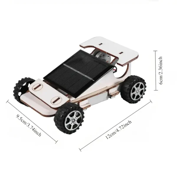 kit proyecto Coche Solar de Madera para Experimental Científicos y Enseñanza