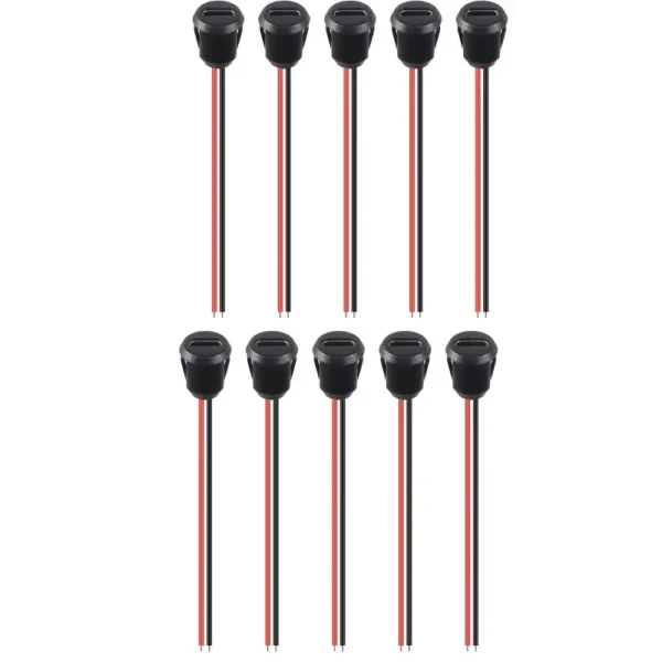 Conector USB-C Tipo C Hembra de 2 Pines para Chasis