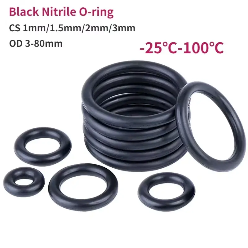 Set O-ring Aros De Goma Milimétrico Juntas Tóricas ORING - Resistentes al Aceite y al Agua, Sellos de Goma Sintética - Image 4