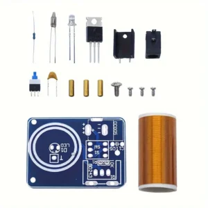 Kit de Bobina Tesla para proyecto  DIY Mini - 9-12V BD243, Iluminación Inalámbrica y Transferencia de Energía, Montaje Fácil