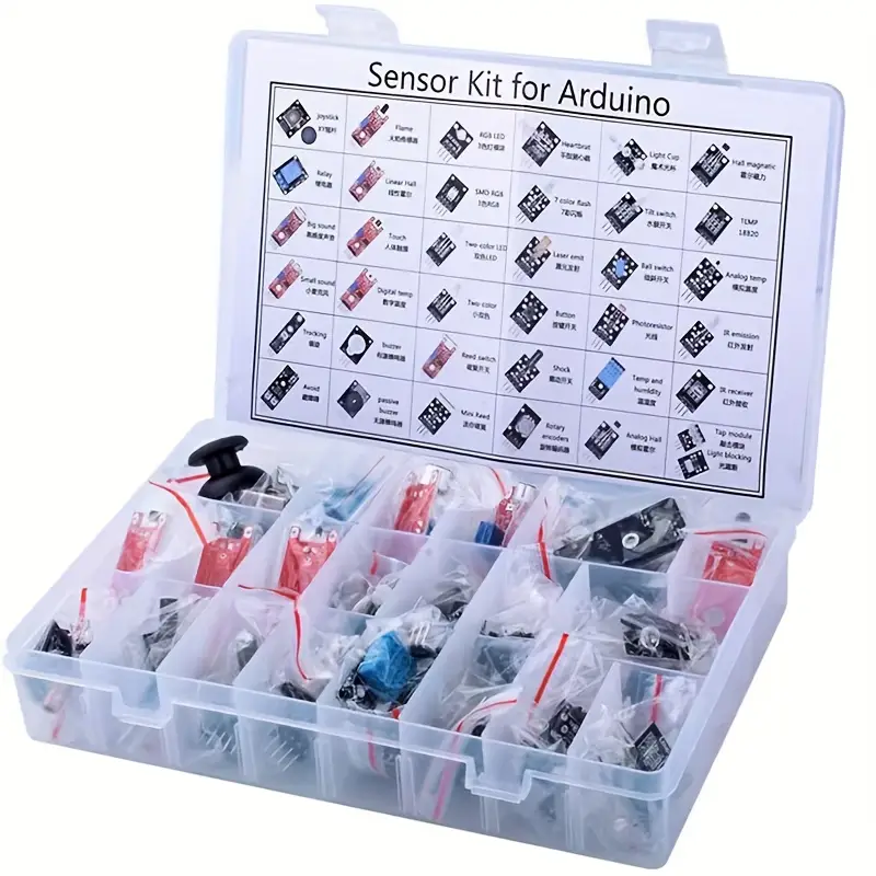 Kit de sensores Aokin 37 en 1 para Arduino, Raspberry Pi - Kit de robótica educativa