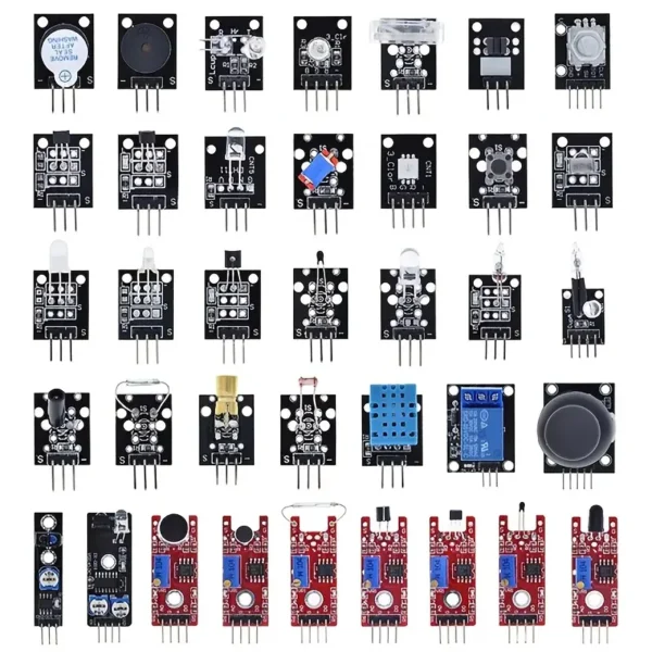 Kit de sensores Aokin 37 en 1 para Arduino, Raspberry Pi - Kit de robótica educativa - Image 6