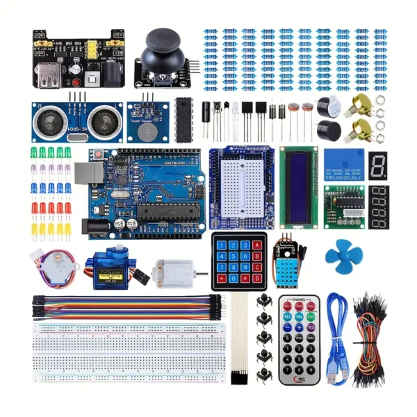 Kit de inicio compatible con proyectos de Arduino con microcontrolador