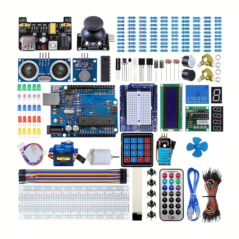 Kit de inicio compatible con proyectos de Arduino con microcontrolador