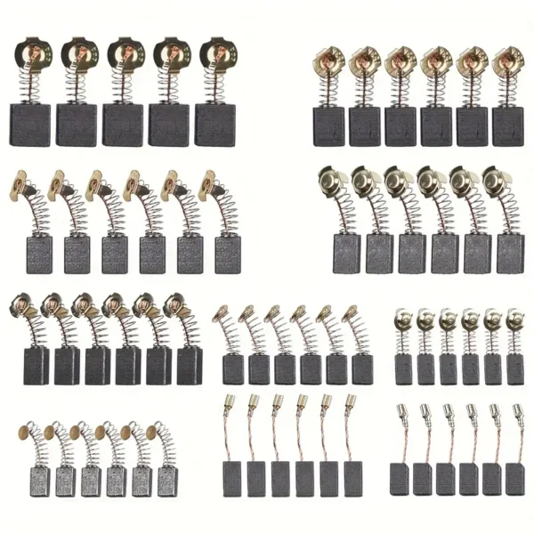  cepillos de carbón, par cepillos de carbón para herramientas eléctricas, adecuados para martillos de percusión, sierras circulares y herramientas de energía - Image 2