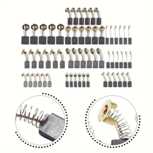  cepillos de carbón, par cepillos de carbón para herramientas eléctricas, adecuados para martillos de percusión, sierras circulares y herramientas de energía
