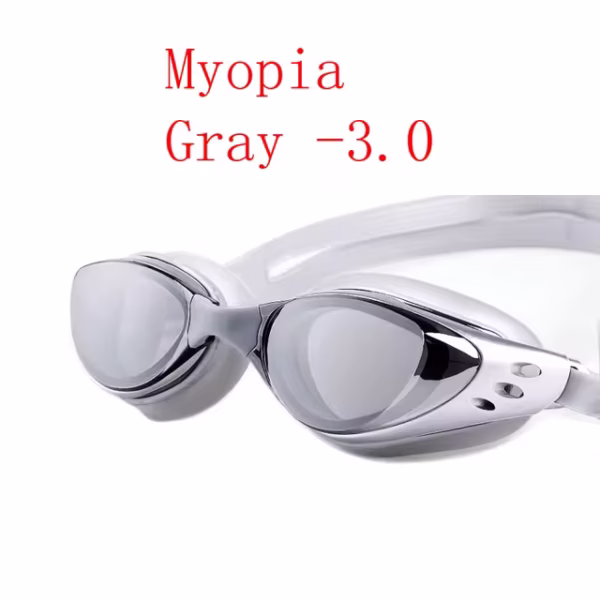 Gafas de natación para miopía 1.0~10, impermeables, antivaho, con dioptrías. - Image 8