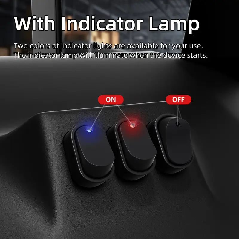 interruptores basculantes LED para barcos DAIERTEK, 12V