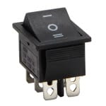 Interruptor basculante para barco, DPDT, de 6 terminales, 3