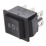 Interruptor basculante para barco, DPDT, de 6 terminales, 3