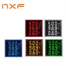 Voltímetro digital LED CA 50 a 220 voltios AC mini pantalla 60-500 Voltios 1-100 A