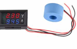Voltímetro amperímetro digital LCD de CA de 50-500 V,  50 A,  220 V, medidor de corriente,