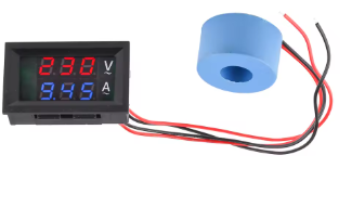 Voltímetro amperímetro digital LCD de CA de 50-500 V,  50 A,  220 V, medidor de corriente,