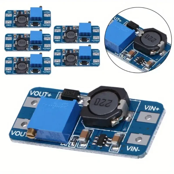 Módulo de Potencia MT3608 de Refuerzo de Convertidor de Paso DC-DC 2-24V a 5V/9V/12V/24V - Image 2