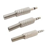 conector macho para auriculares, conector de cable de soldadura de audio estéreo mono de 3,5 mm, adaptador de conector para auriculares de 2, 3 y 4 polos
