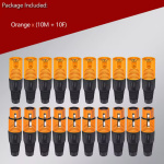 conectores de cable XLR de 3 pines de colores, conector macho y hembra
