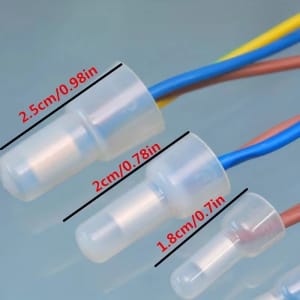 piezas de terminal de conector de cable de calibre 22-16 16-14 12-10 AWG con tapa de crimpado de extremo cerrado
