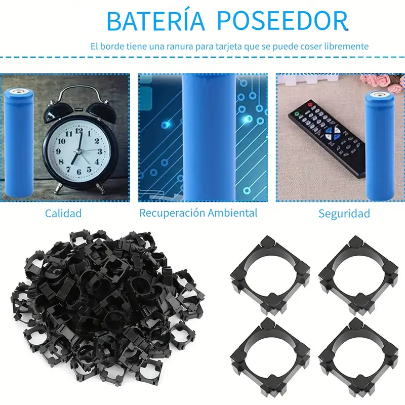 Soportes de Batería Li-ion 18650