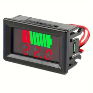 Voltímetro, DC 12V, 24V, 36V, 48V, 60V, 72V, Medidor de Voltaje 2 en 1,